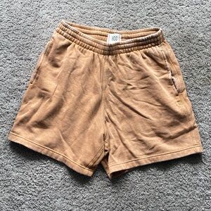 BDG Tan Athletic Shorts with Elastic Waistband